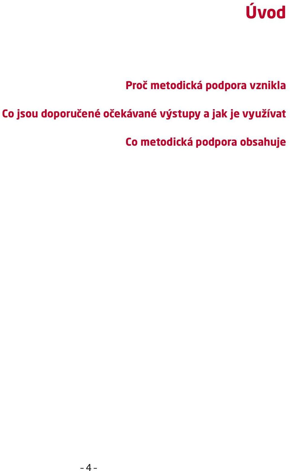 očekávané výstupy a jak je