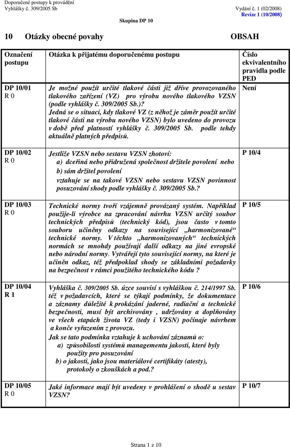 309/2005 Sb. podle tehdy aktuálně platných předpisů.