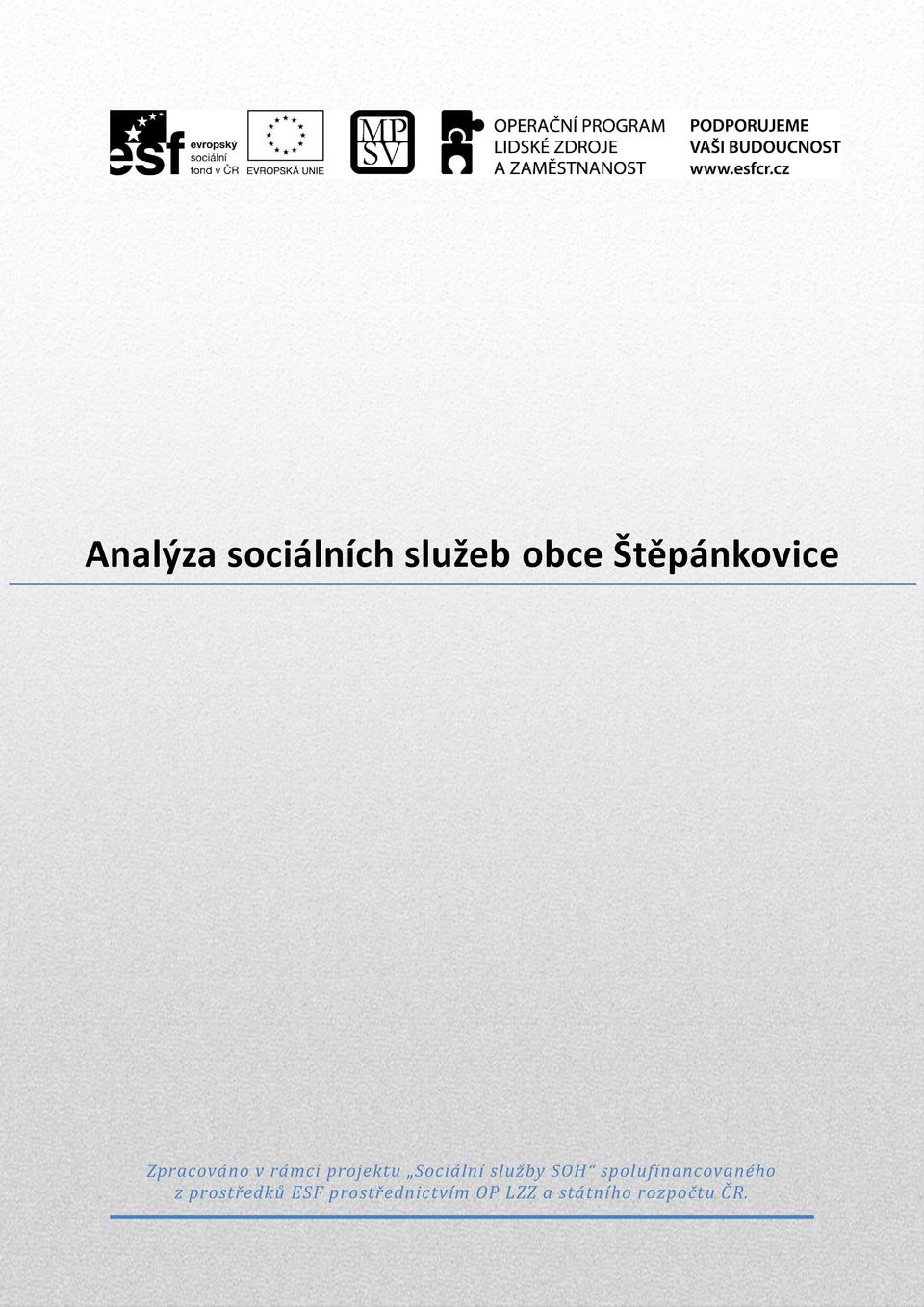 SOH spolufinancovaného z prostředků ESF