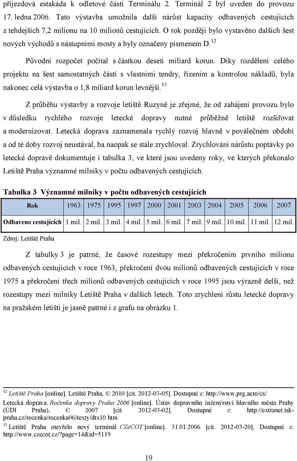 O rok později bylo vystavěno dalších šest nových východů s nástupními mosty a byly označeny písmenem D. 12 Původní rozpočet počítal s částkou deseti miliard korun.