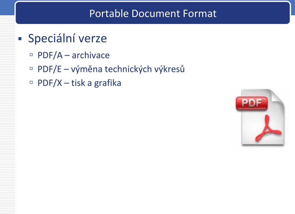 archivace PDF/E výměna