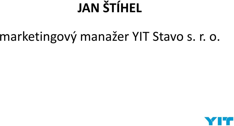manažer YIT