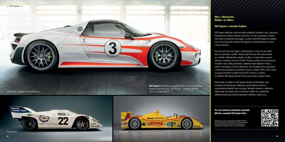 Vše začalo na prázdném listu papíru, na němž vznikl 918 Spyder od základu nově. Pro porozumění zaměření 918 Spyder je vhodné podívat se na jeho závodní minulost.