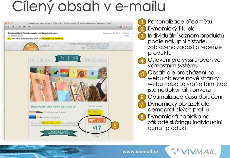 dle procházení na webu objevte nové stránky webu nebo se vraťte tam, kde jste nedokončili konverzi Optimalizace