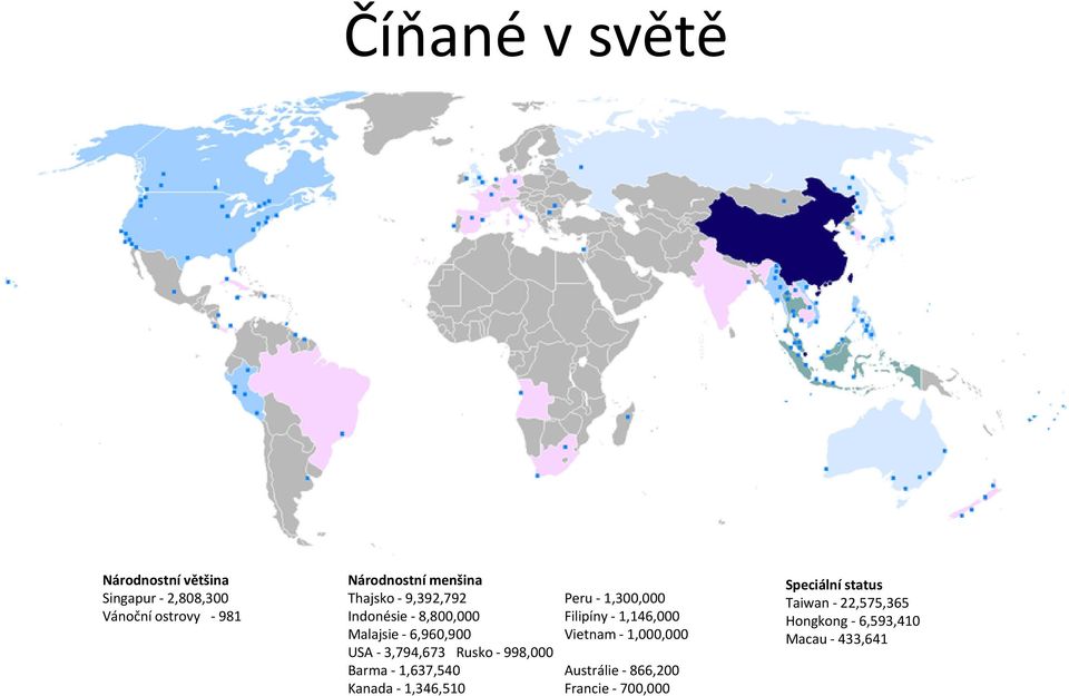 6,960,900 Vietnam - 1,000,000 USA - 3,794,673 Rusko - 998,000 Barma - 1,637,540 Austrálie - 866,200