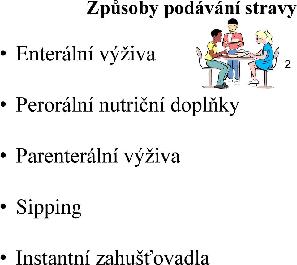 nutriční doplňky Parenterální