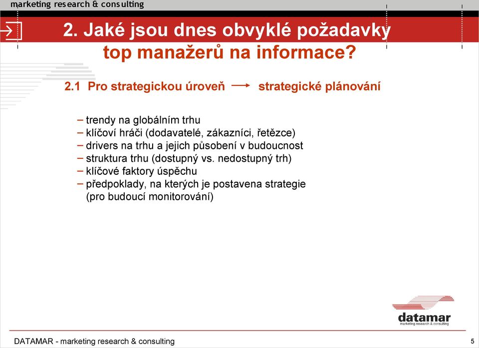 (dodavatelé, zákazníci, řetězce) drivers na trhu a jejich působení v budoucnost struktura