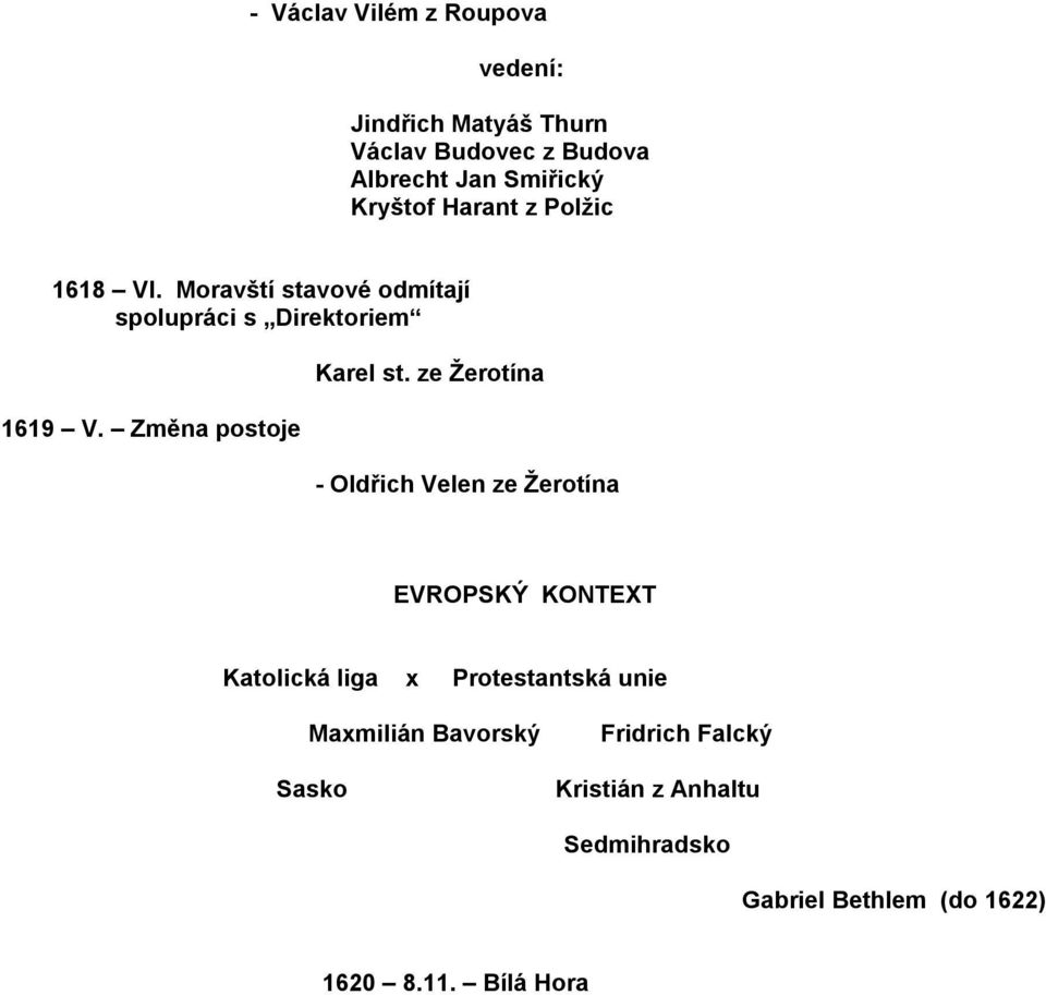 Změna postoje Karel st.