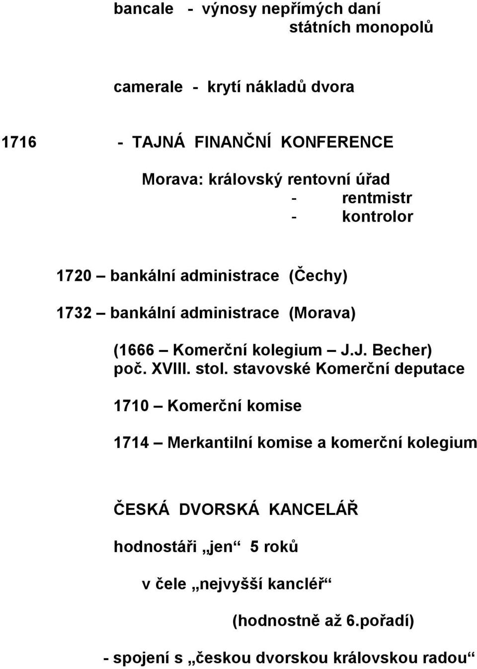 kolegium J.J. Becher) poč. XVIII. stol.