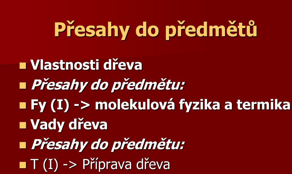 molekulová fyzika a termika Vady