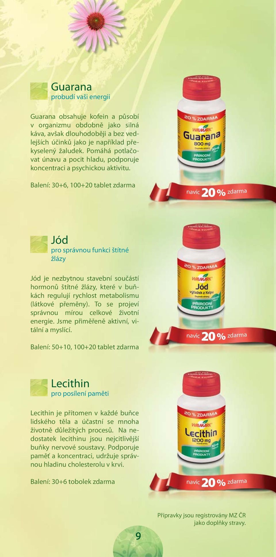 Balení: 30+6, 100+20 tablet zdarma Jód pro správnou funkci štítné žlázy Jód je nezbytnou stavební součástí hormonů štítné žlázy, které v buňkách regulují rychlost metabolismu (látkové přeměny).