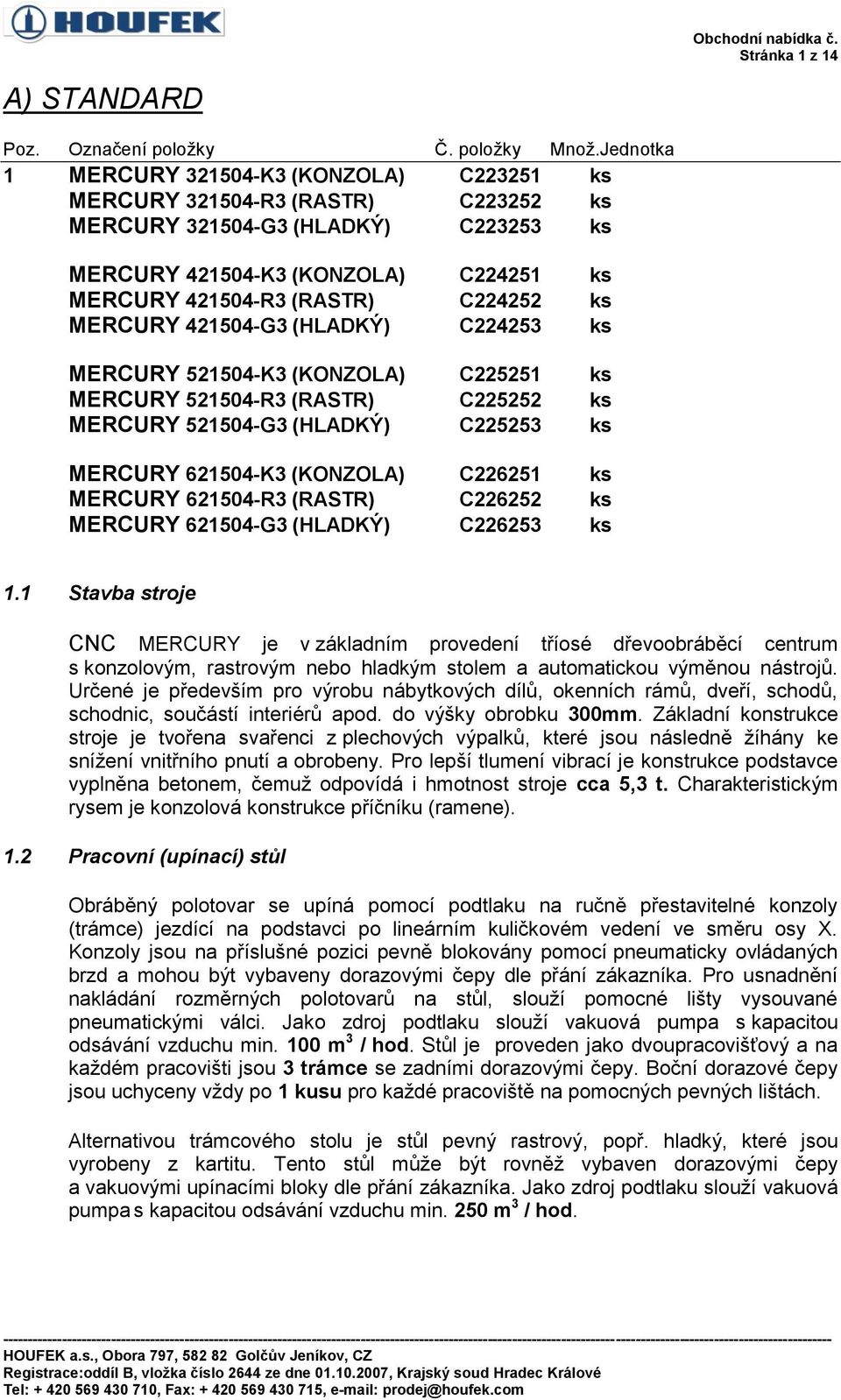 ks MERCURY 421504-G3 (HLADKÝ) C224253 ks MERCURY 521504-K3 (KONZOLA) C225251 ks MERCURY 521504-R3 (RASTR) C225252 ks MERCURY 521504-G3 (HLADKÝ) C225253 ks MERCURY 621504-K3 (KONZOLA) C226251 ks