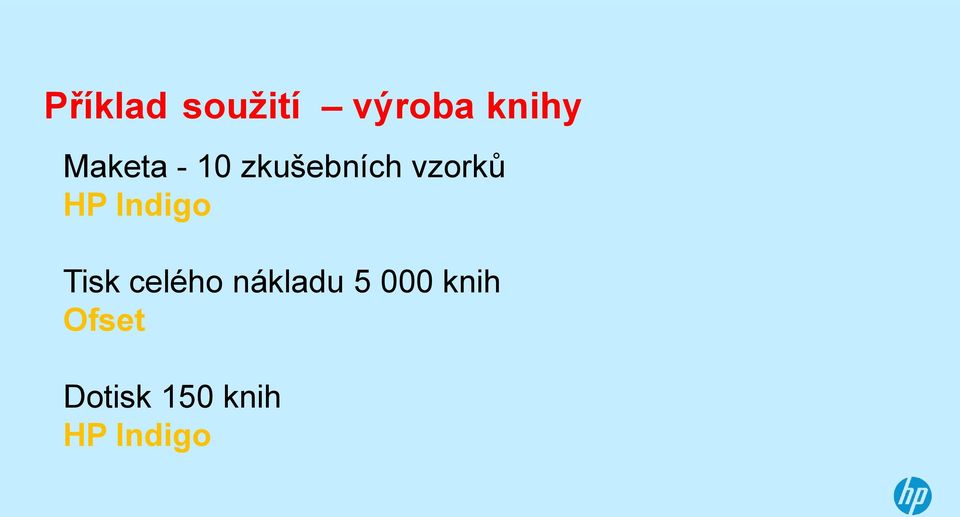 Indigo Tisk celého nákladu 5 000