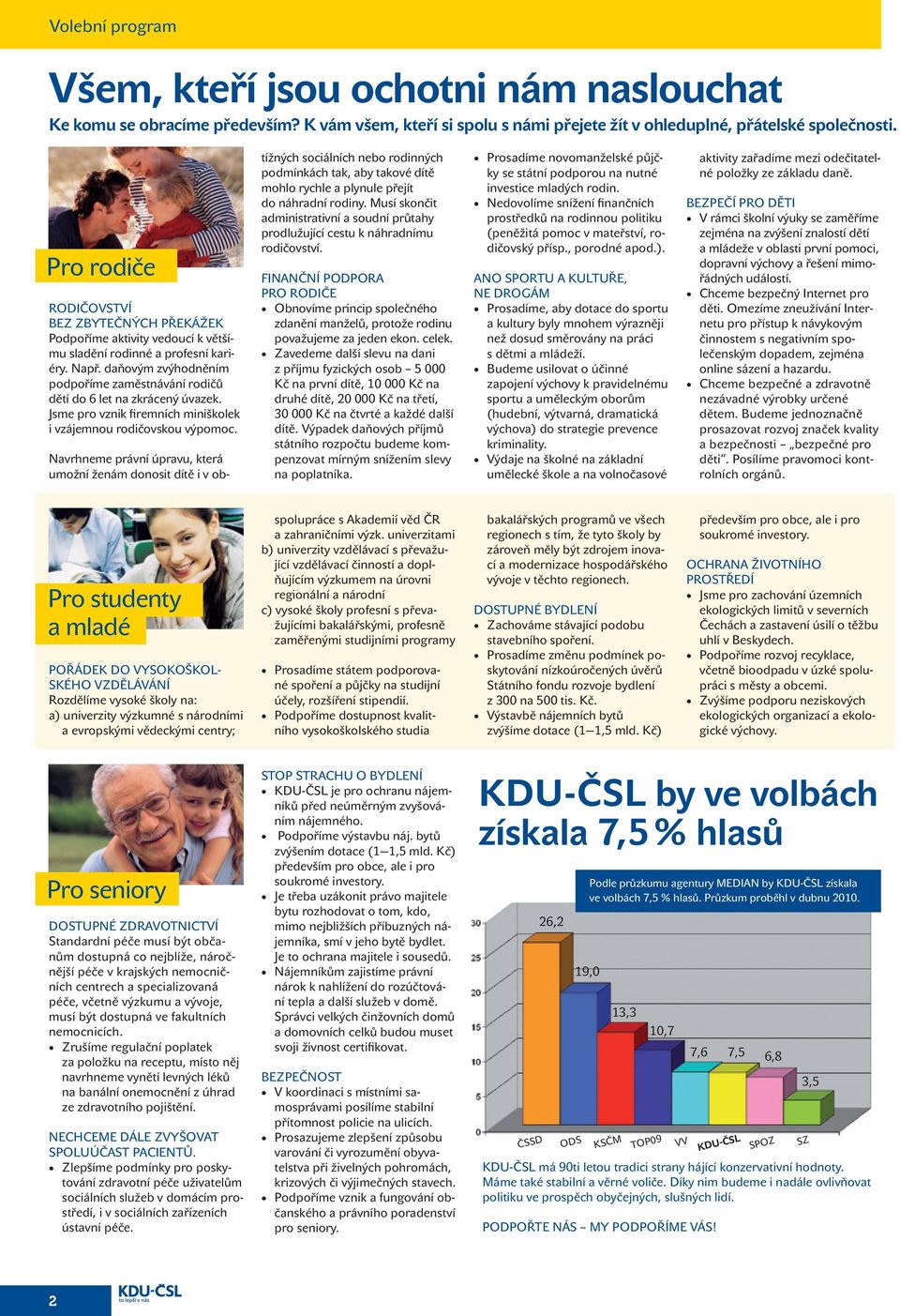 daňovým zvýhodněním podpoříme zaměstnávání rodičů dětí do 6 let na zkrácený úvazek. Jsme pro vznik firemních miniškolek i vzájemnou rodičovskou výpomoc.