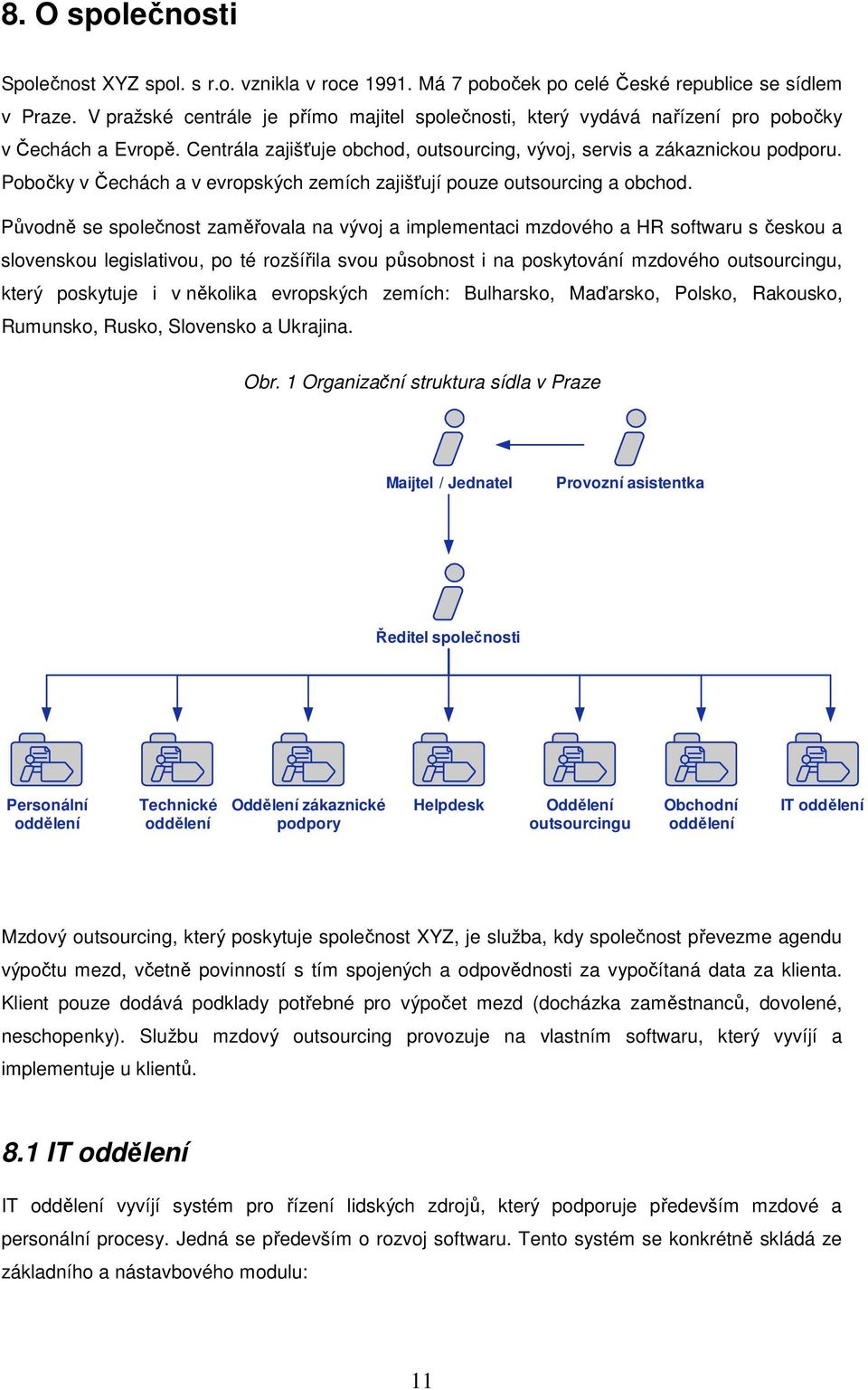 Pbčky v Čechách a v evrpských zemích zajišťují puze utsurcing a bchd.