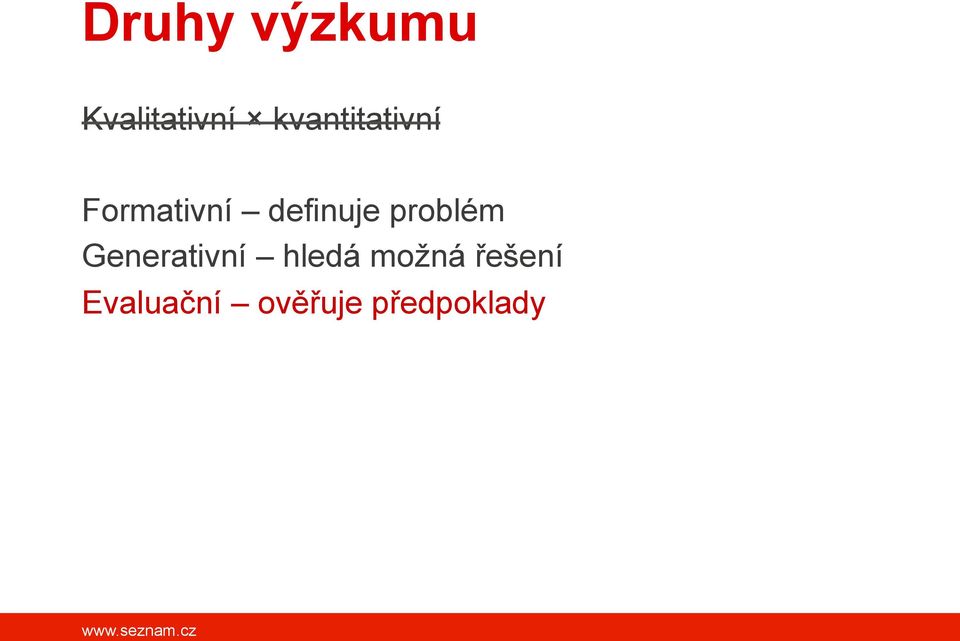 definuje problém Generativní