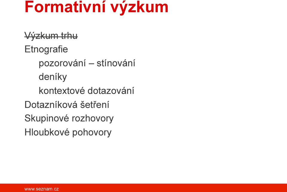 deníky kontextové dotazování