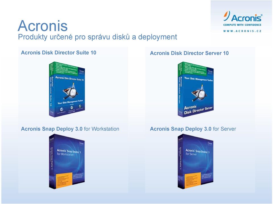 Acronis Disk Director Server 10 Acronis Snap