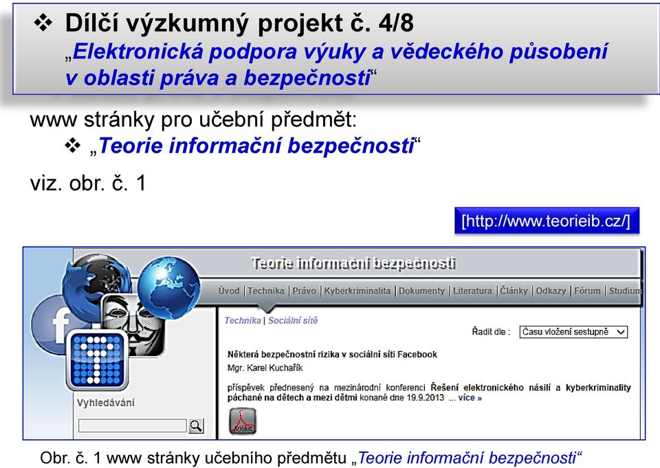 bezpečnosti www stránky pro učební předmět: Teorie informační