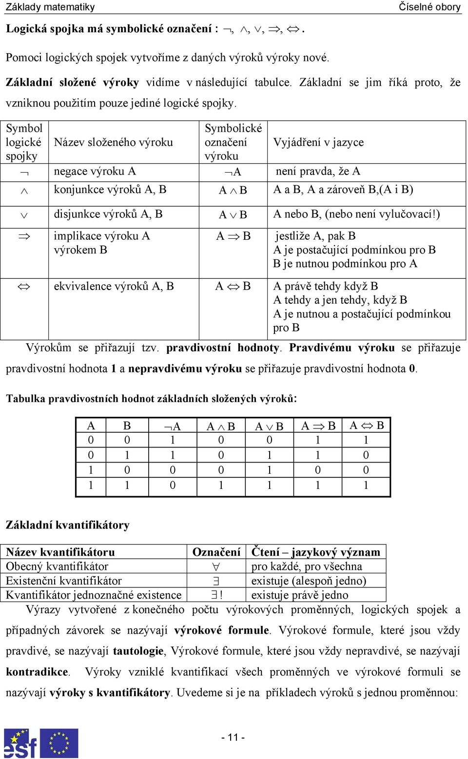 výroků A B A B A eo B eo eí vlučovcí!