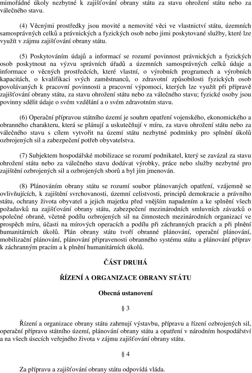 obrany státu.