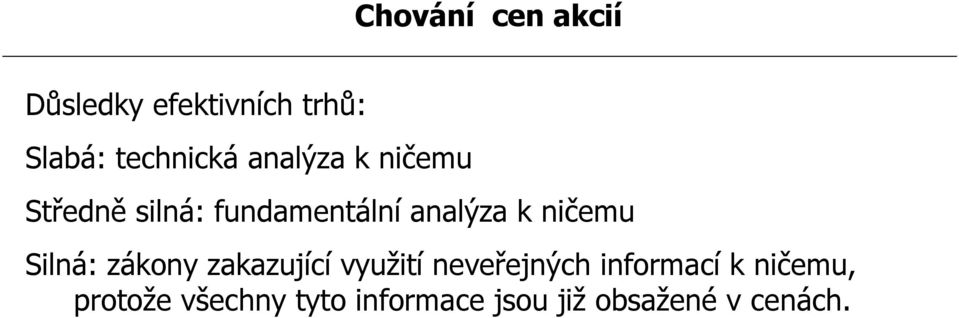 ničemu Silná: zákony zakazující využití neveřejných informací