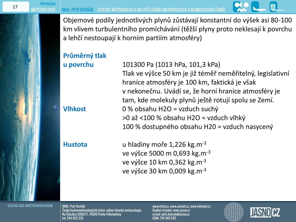 faktická je však v nekonečnu. Uvádí se, že horní hranice atmosféry je tam, kde molekuly plynů ještě rotují spolu se Zemí.