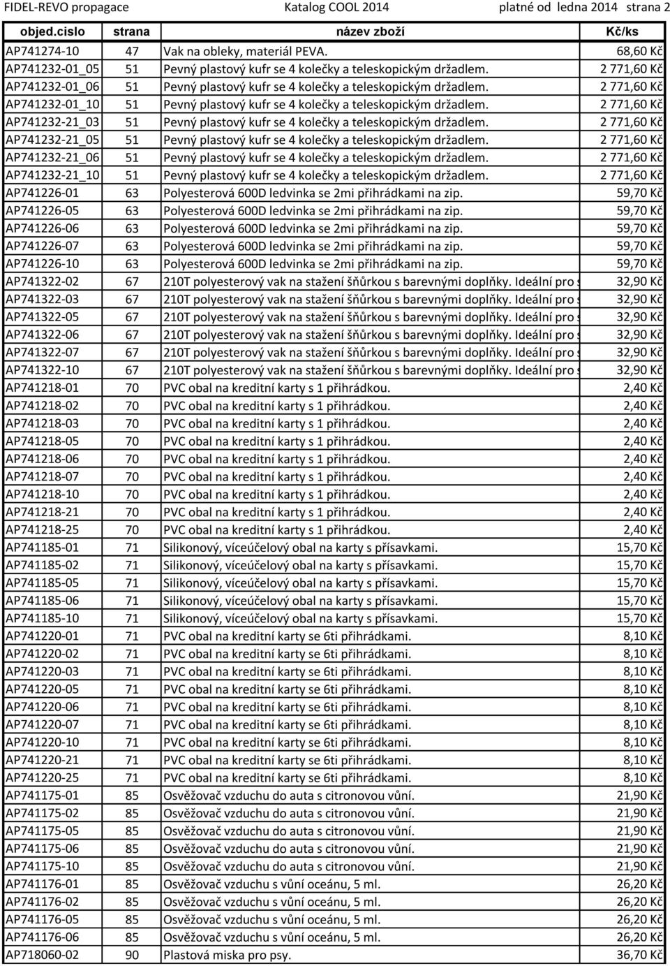 2 771,60 Kč AP741232-21_03 51 Pevný plastový kufr se 4 kolečky a teleskopickým držadlem. 2 771,60 Kč AP741232-21_05 51 Pevný plastový kufr se 4 kolečky a teleskopickým držadlem.