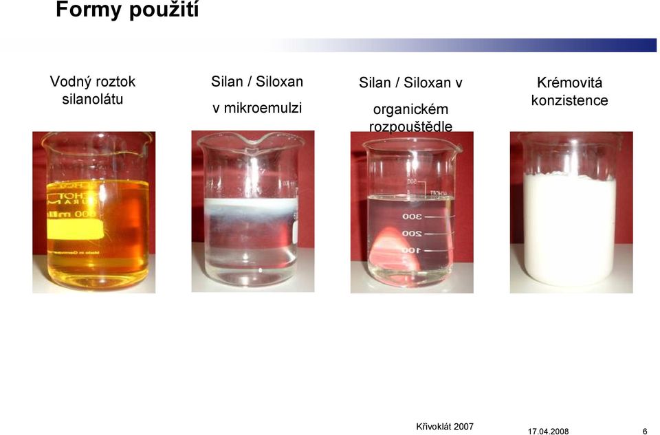 mikroemulzi Silan / Siloxan v