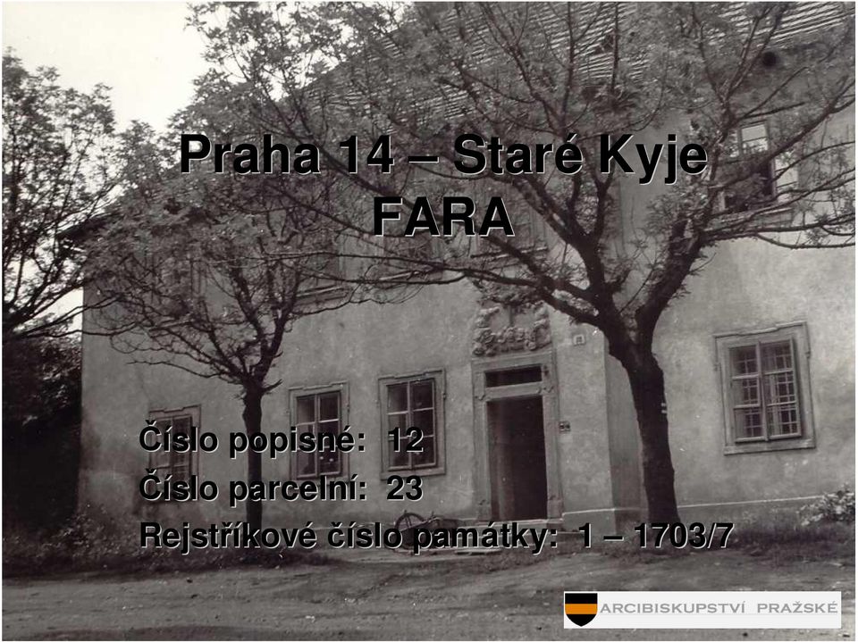 parcelní: : 23 Rejstříkov