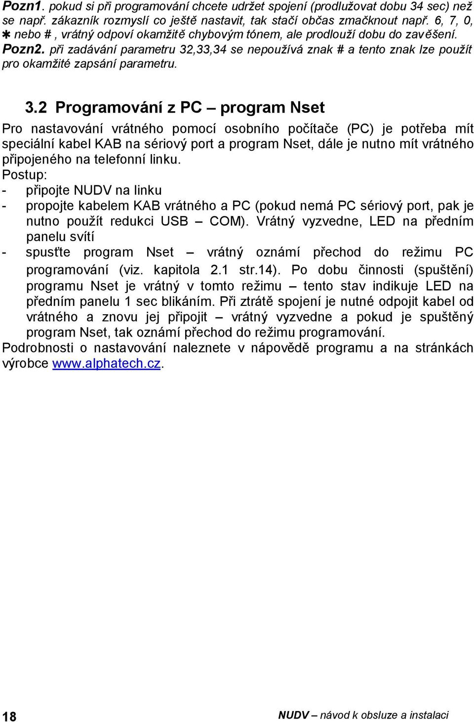 při zadávání parametru 32