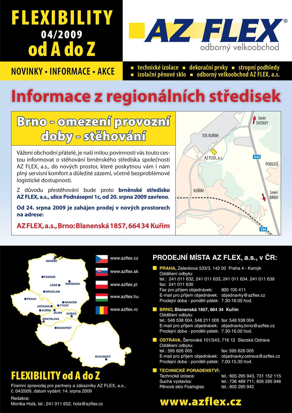 lo odborný velkoobchod AZ FLEX, a.s.