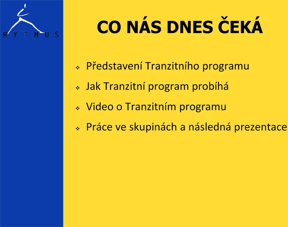 program probíhá Video o Tranzitním