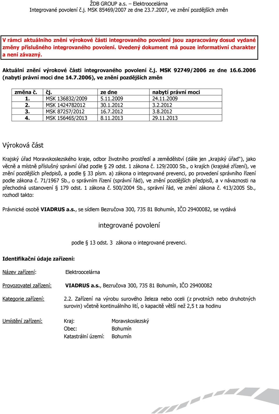 MSK 136832/2009 5.11.