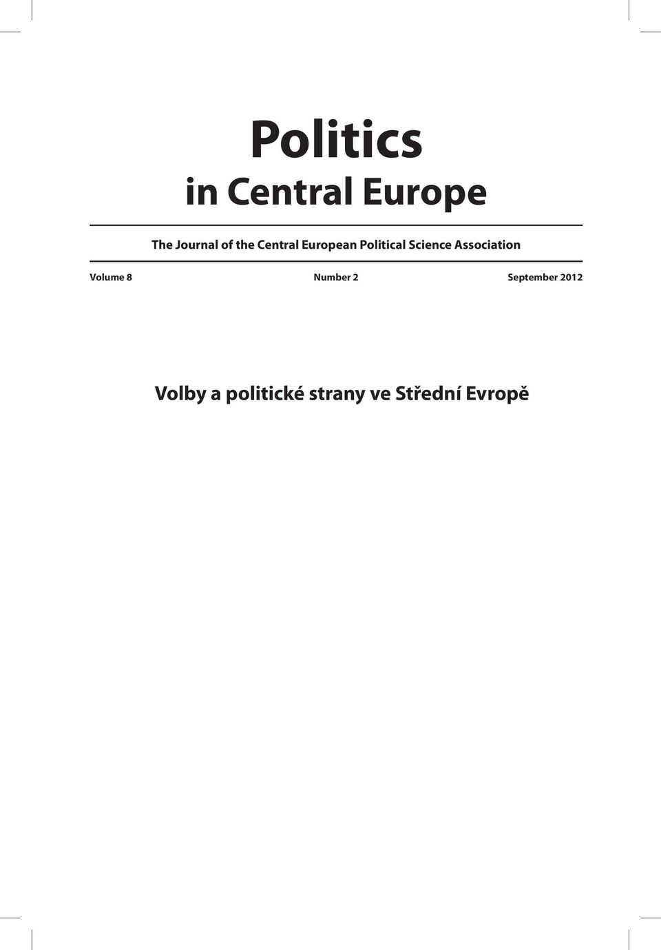 Association Volume 8 Number 2 September