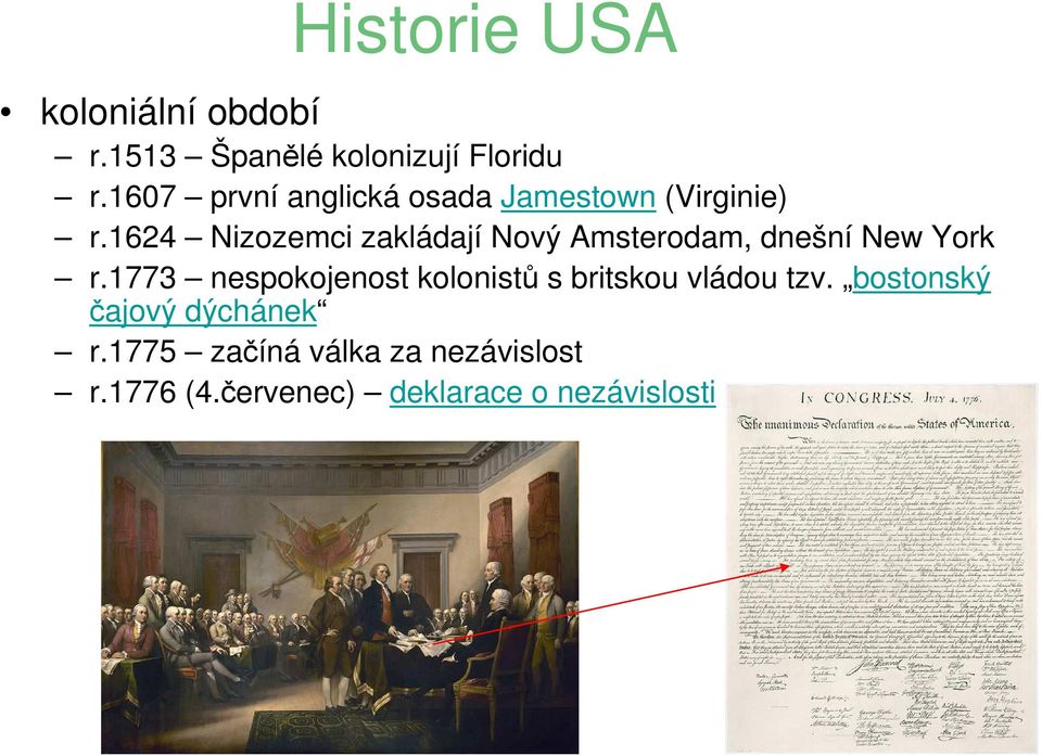 1624 Nizozemci zakládají Nový Amsterodam, dnešní New York r.