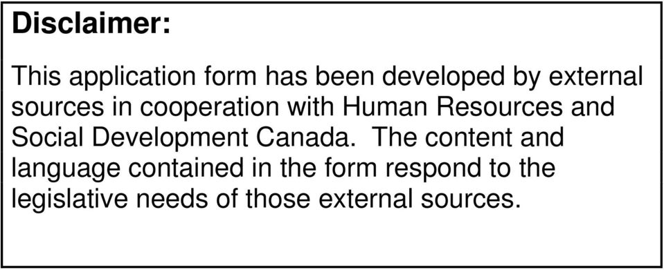 Social Development Canada.