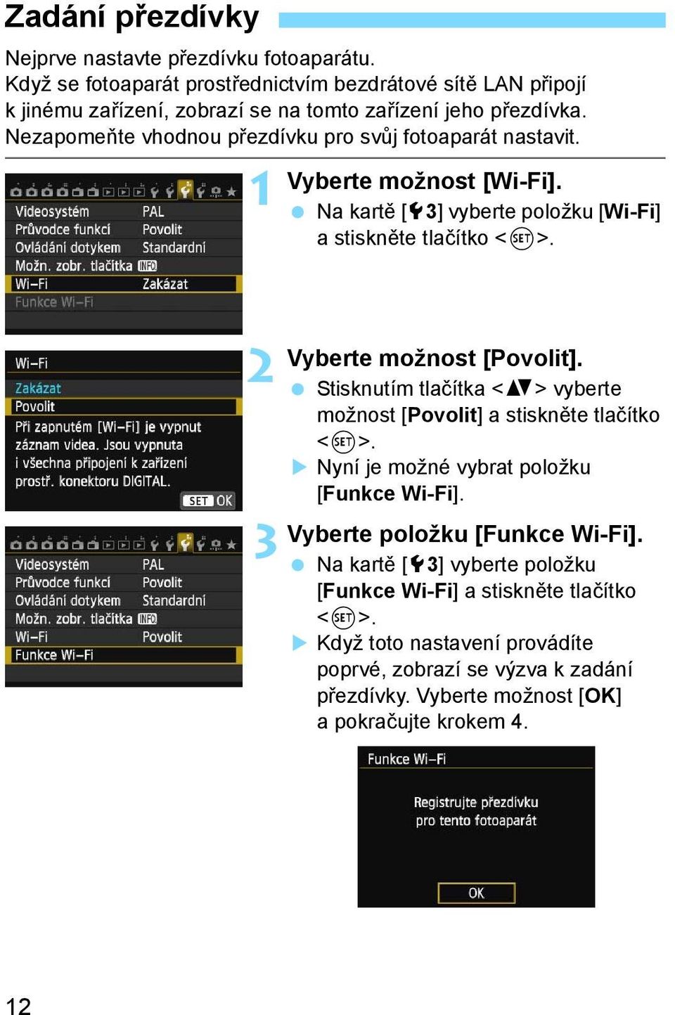 EOS 70D (W) Návod k použití funkce Wi-Fi ČESKY. Návod k použití - PDF  Stažení zdarma