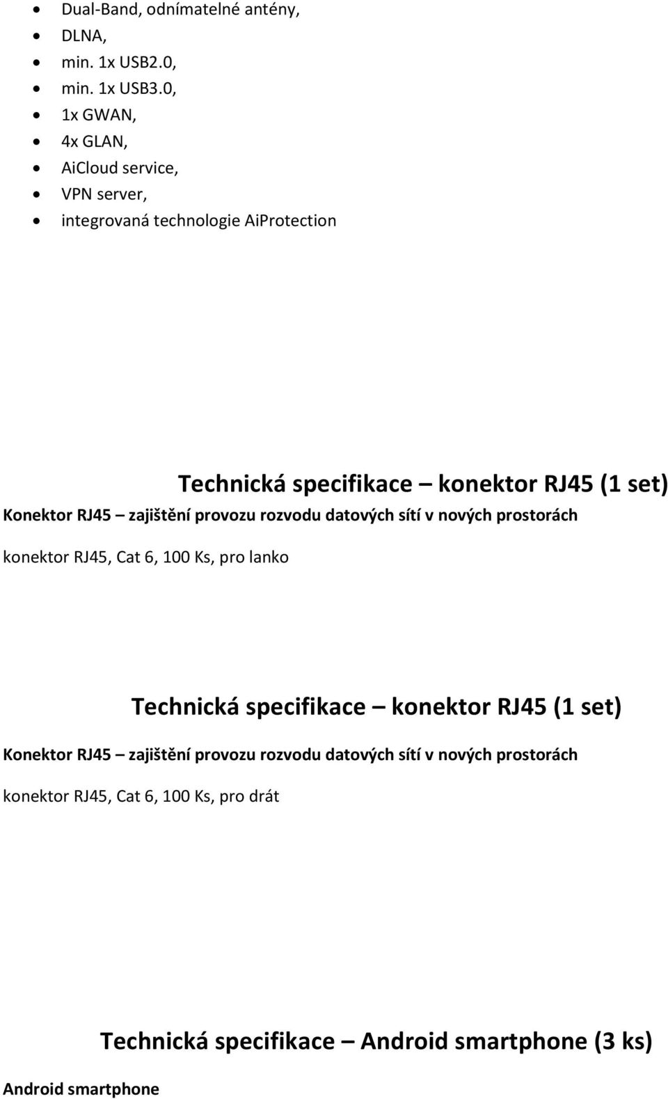 Konektor RJ45 zajištění provozu rozvodu datových sítí v nových prostorách konektor RJ45, Cat 6, 100 Ks, pro lanko Technická