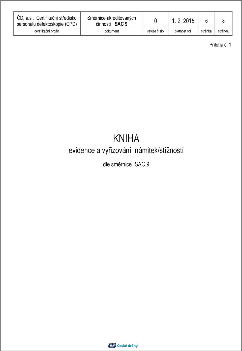 1 KNIHA evidence a