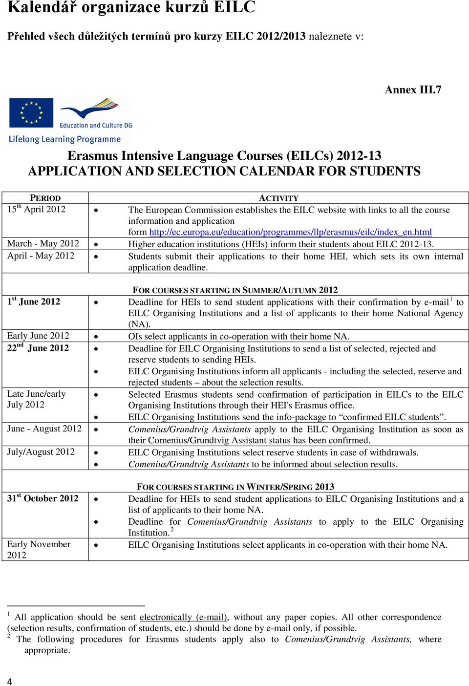 to all the course information and application form http://ec.europa.eu/education/programmes/llp/erasmus/eilc/index_en.