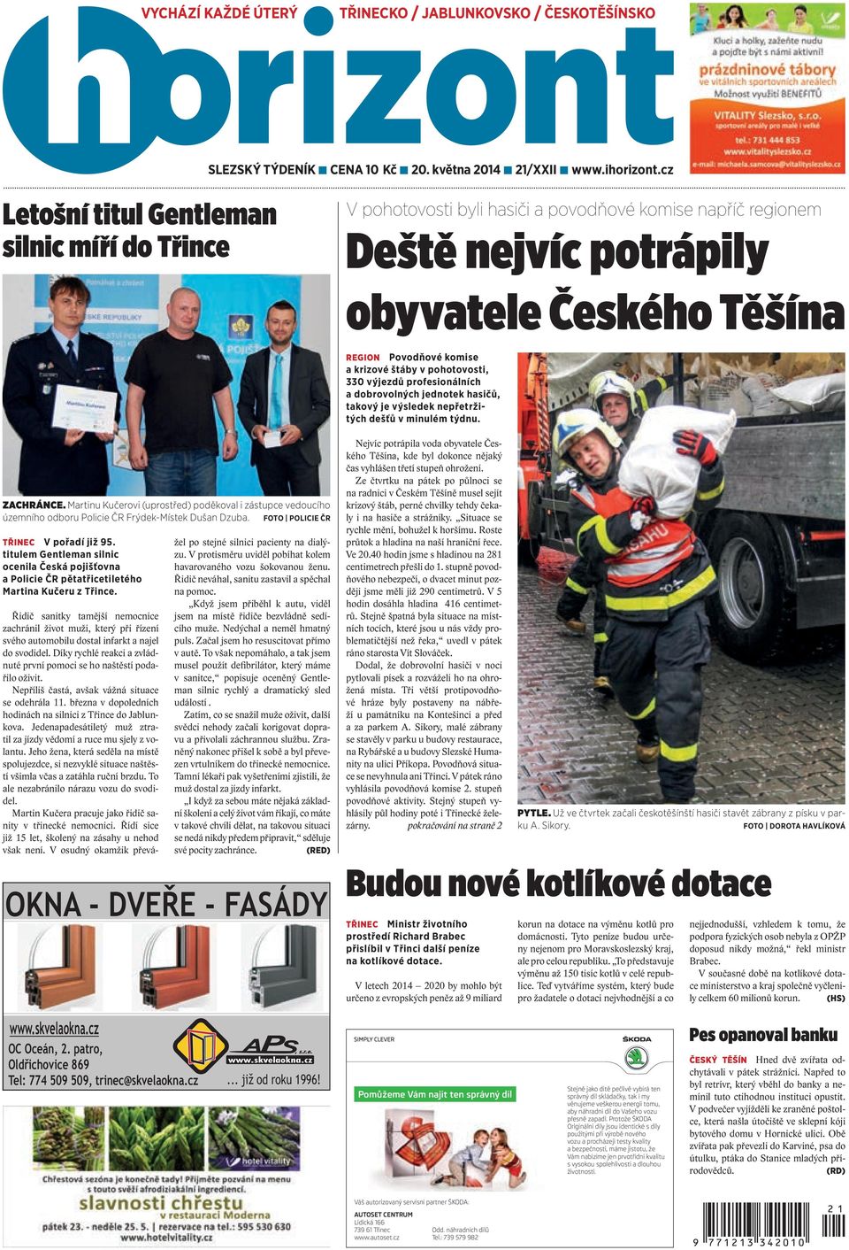 pohotovosti, 330 výjezdů profesionálních a dobrovolných jednotek hasičů, takový je výsledek nepřetržitých dešťů v minulém týdnu. ZACHRÁNCE.