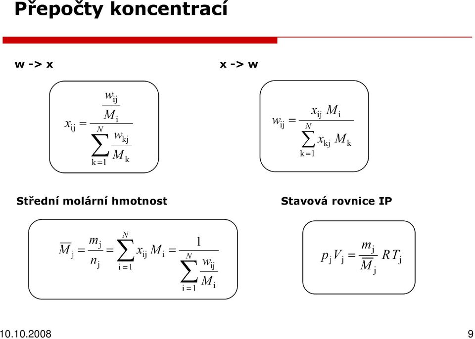 molární hmotnost