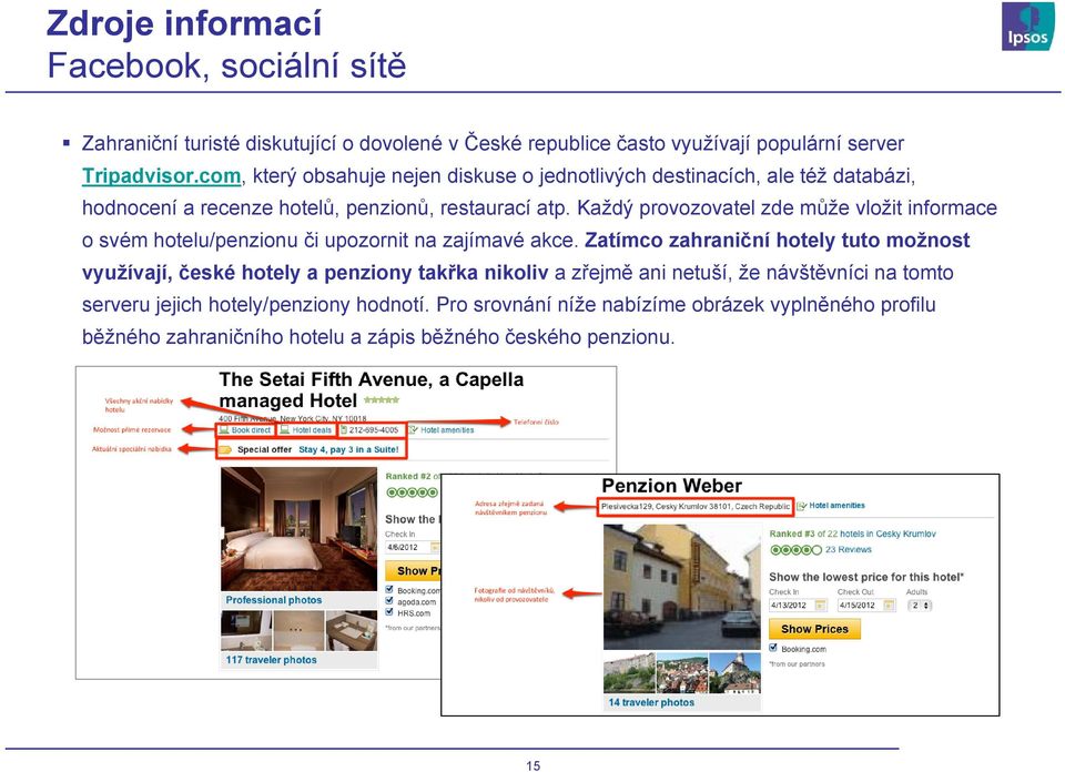 Každý provozovatel zde může vložit informace o svém hotelu/penzionu či upozornit na zajímavé akce.