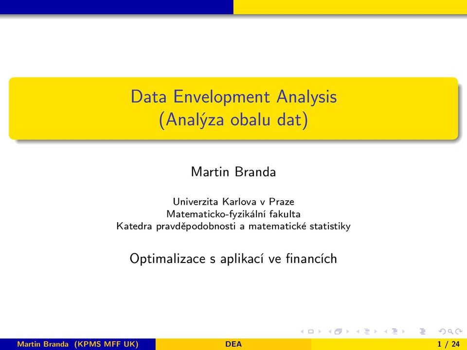 Katedra pravděpodobnosti a matematické statistiky