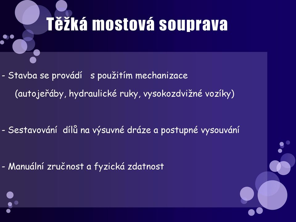 vysokozdviţné vozíky) - Sestavování dílů na výsuvné