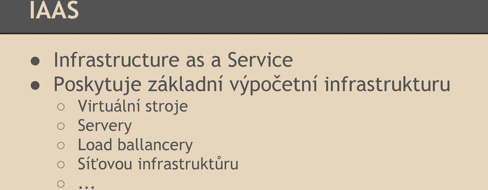 infrastrukturu Virtuální stroje