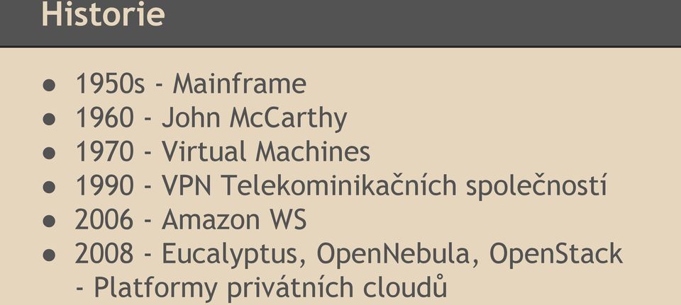 Telekominikačních společností 2006 - Amazon WS