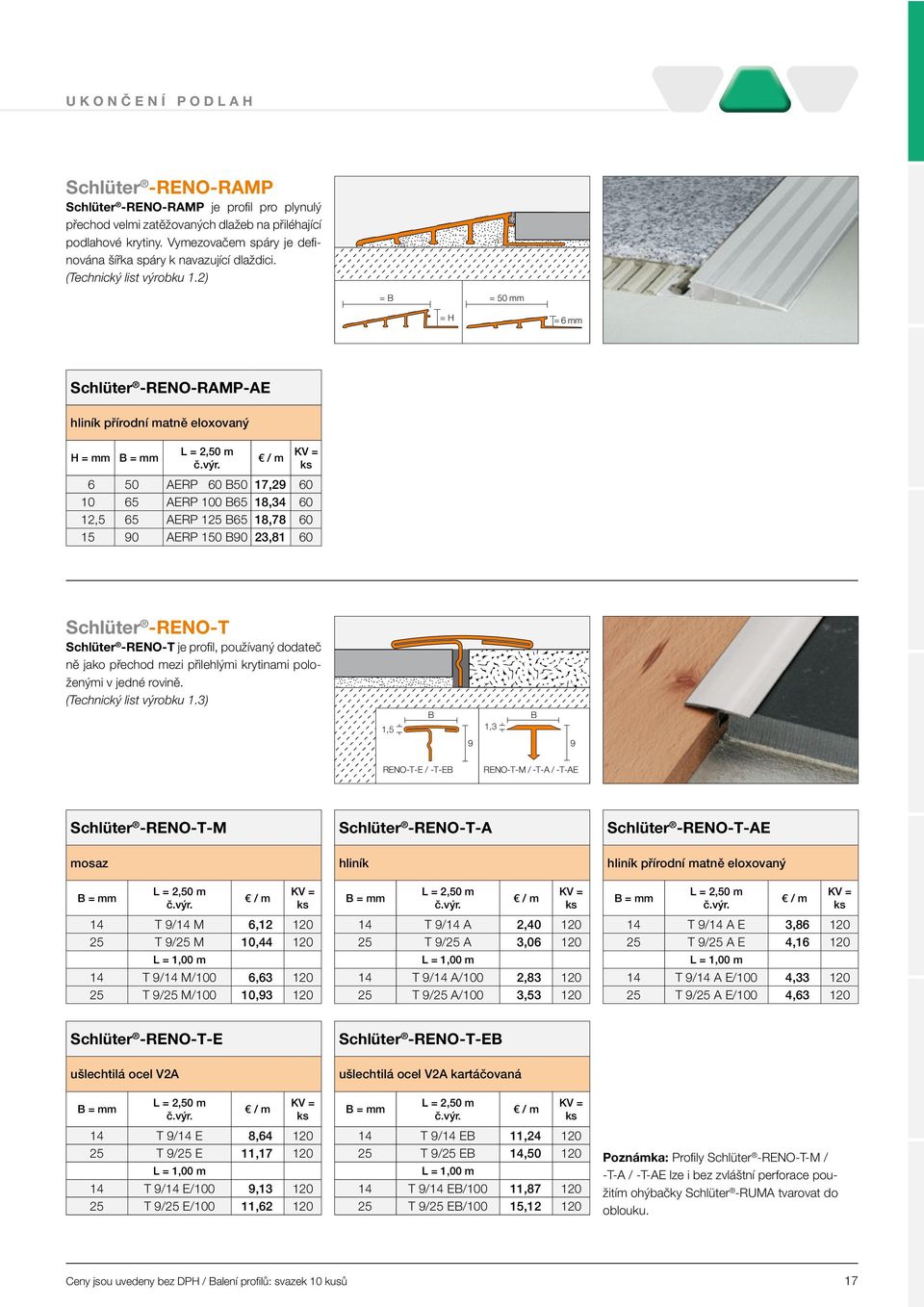 2) = B = 50 mm = H = 6 mm Schlüter -RENO-RAMP-AE hliník přírodní matně eloxovaný B = mm 6 50 AERP 60 B50 17,29 60 10 65 AERP 100 B65 18,34 60 12,5 65 AERP 125 B65 18,78 60 15 90 AERP 150 B90 23,81 60