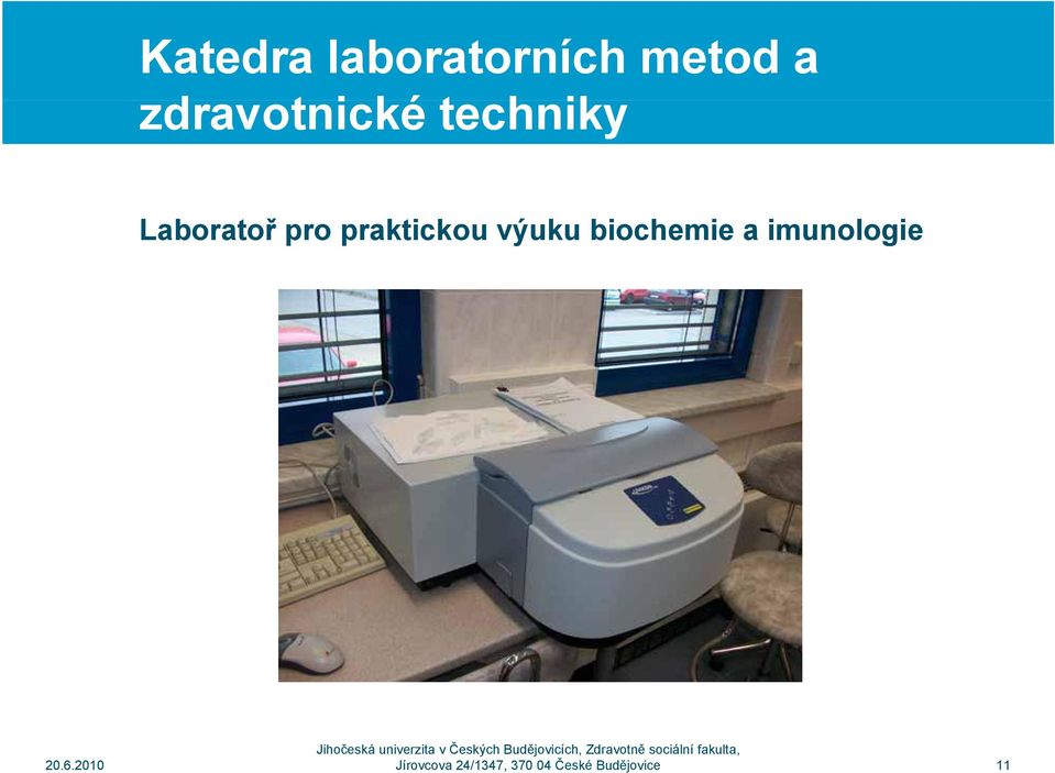 praktickou výuku biochemie a